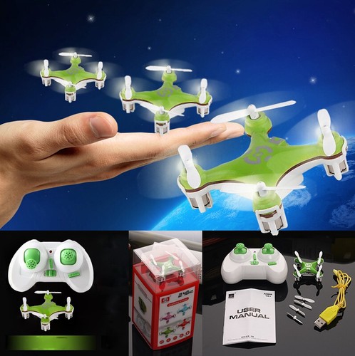 Green mini drone - green,